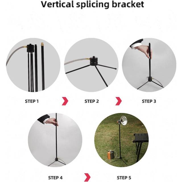 Portable Gas Heater Stand Camping Tent Heating Stove Tripod Winter Warmer Holder for Outdoors Tripod Only