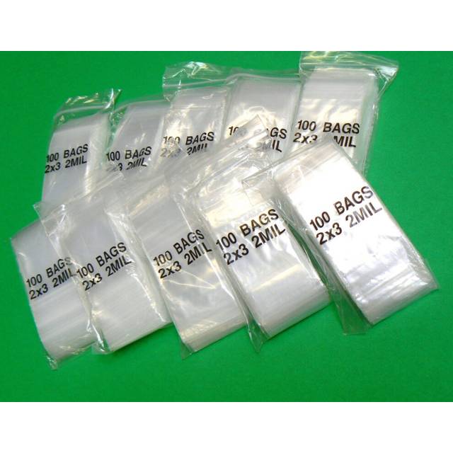"1000 Ziplock Bags 2x3 RECLOSABLE CLEAR POLY BAG 2"""" x 3"""" 2Mil PLASTIC BAGGIES (LZ 1.4 FRE)"