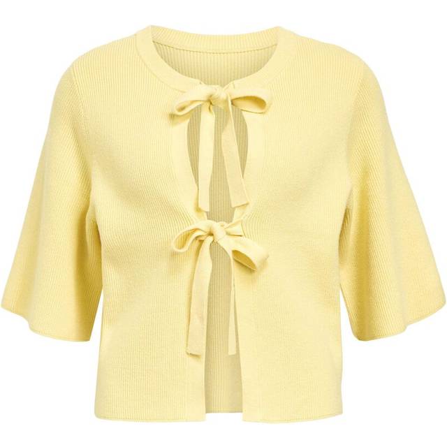 Object - Topp objUlla Parvi 2/4 Knit Cardigan - Gul