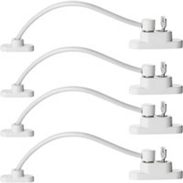 4PCS Security Window Door Restrictor Safety Lock Heavy Duty Cable and Key Lock for Baby Child and Cat (a) - Ccykxa