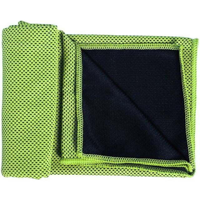 (green) Sport Cooling Towel Microfiber Quick Dry for Travel Hiking Camping Yoga Fitness Gym Running