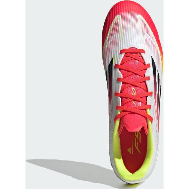 adidas F50 League 2g/3g Ag Pure Victory - Vit/svart/gul - Konstgräs (Ag) - ['Vit'] (40⅔)