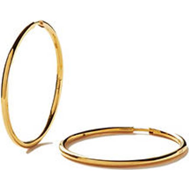 Classic Large Hoop Earrings | 18ct Gold Vermeil