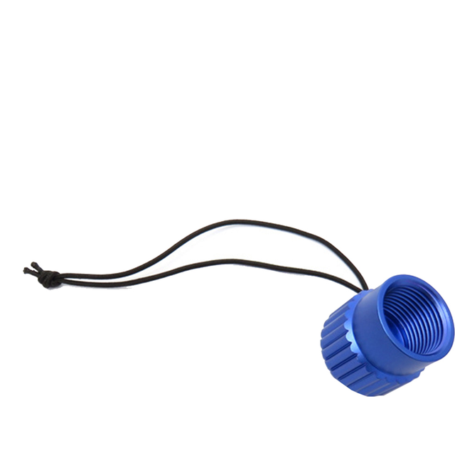 Scuba Diving Threaded Dust Cap Plug Cover Din 5/8-14NPS Blue