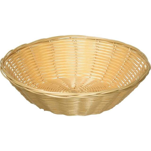 Winco Round Woven Basket, 9-Inch by 275-Inch, Natural
