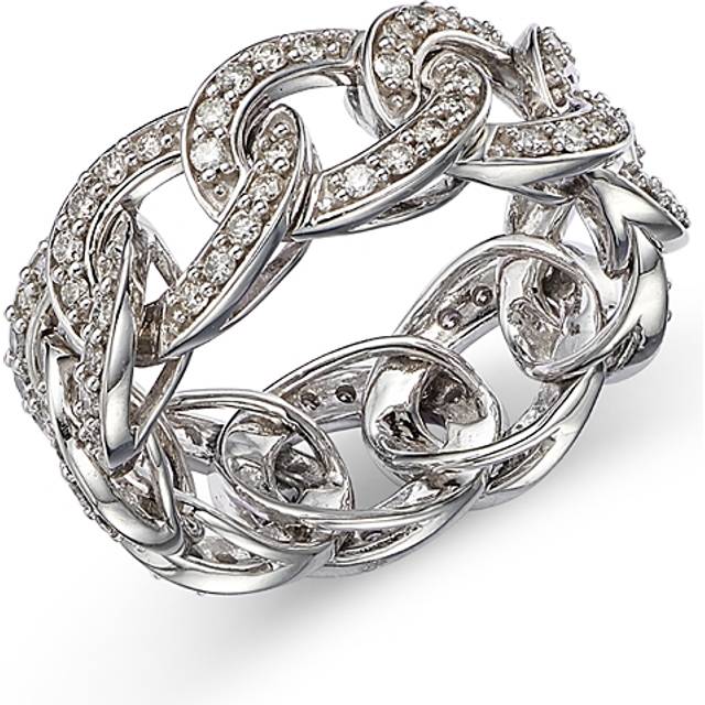 Bloomingdale's Fine Collection Diamond Chain Link Ring in 14K White Gold, 1.0 ct. t. w.