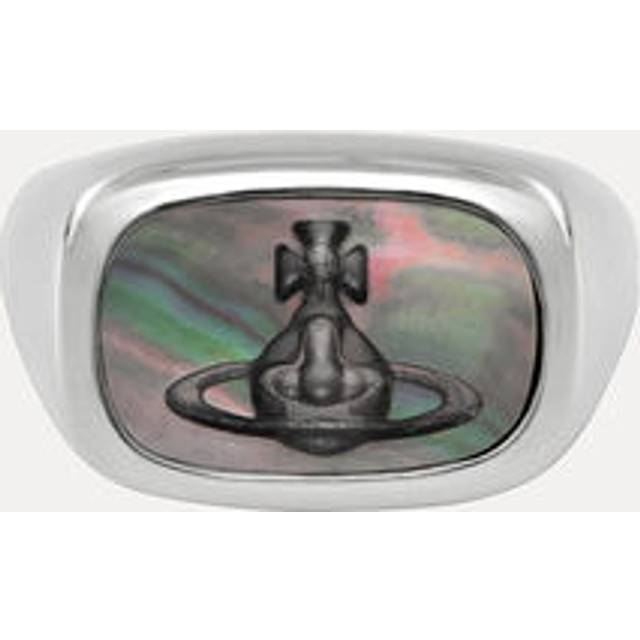 Vivienne Westwood York Ring Platinum-grey-mop Platinum-grey-mop Unisex - PLATINUM-GREY-MOP - XS