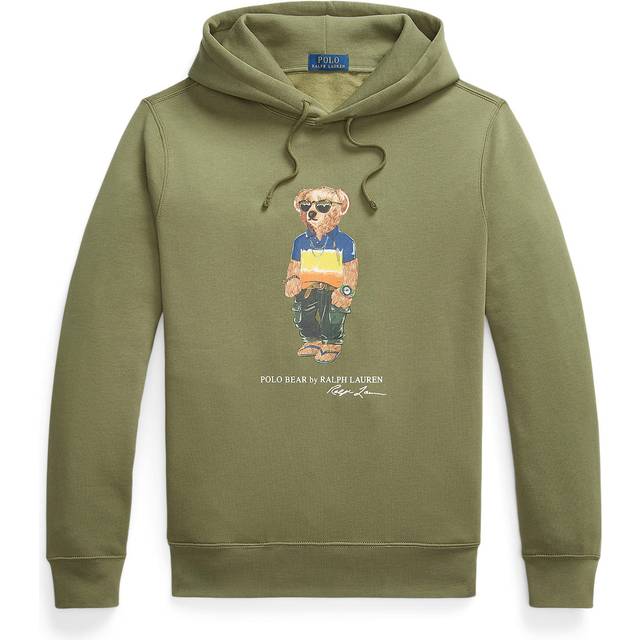 POLO RALPH LAUREN Polo Bear Fleece Hoodie |Khaki green |M