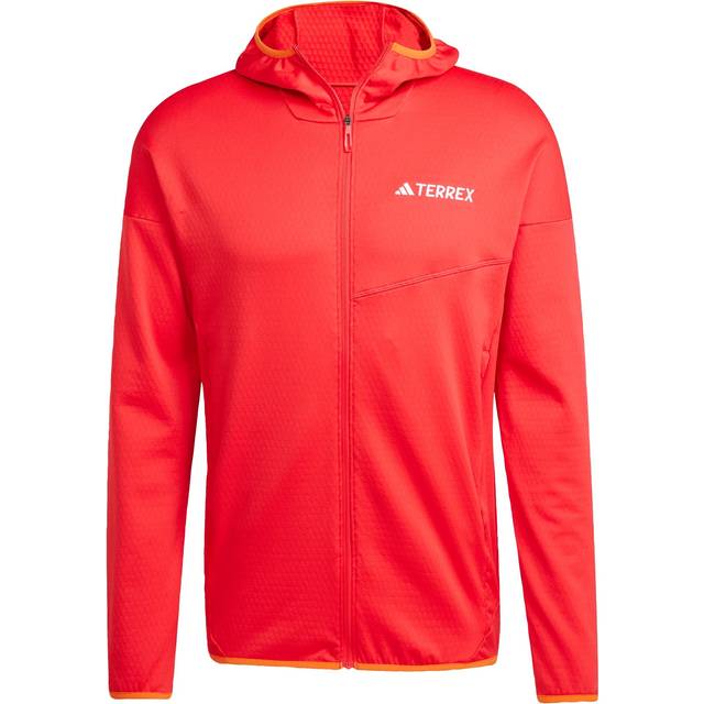 adidas Xperior Light Fleece Hooded Jacket - Fleecetröjor - Herr Ruby M