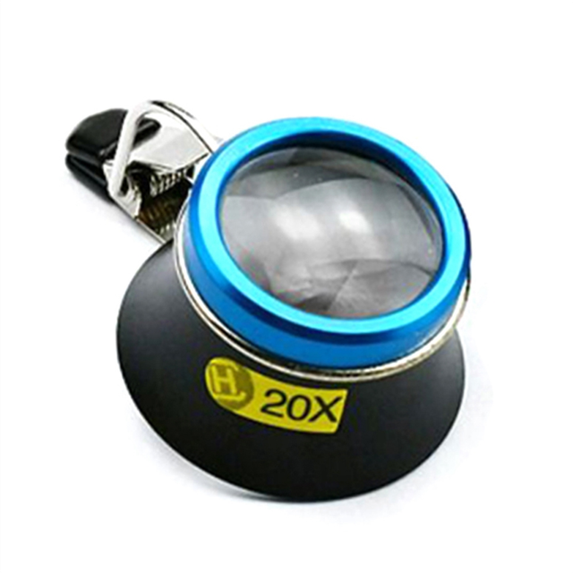 20X Eyeglass Magnifier Clip-on Eye Magnifier Portable Repair Tool