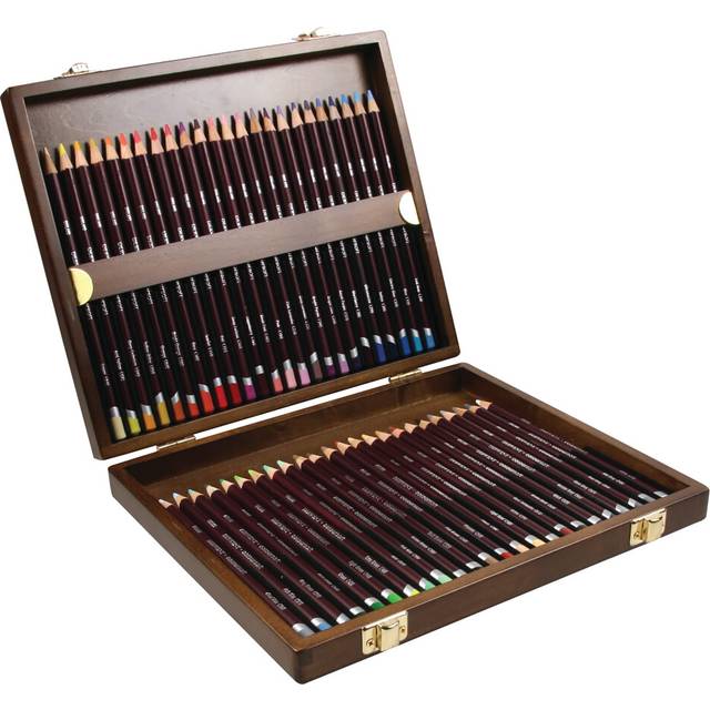 Derwent Coloursoft Colouring Pencils, Drawing & Writing, Set Of 48 In Wooden Gift Box, Ideal For Colour Building, Professional Quality, 2301660