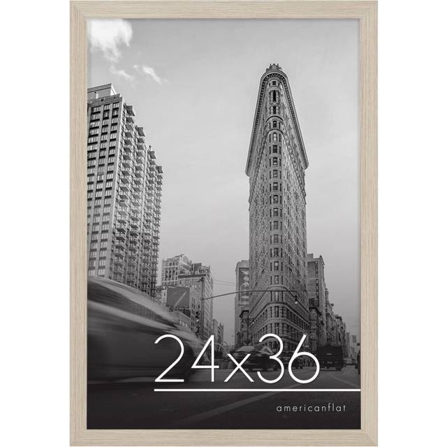 Americanflat 24x36 Poster Frame with Polished Plexiglass - Epic Collection - Gallery Wall Frames with Engineered Wood - Wide Photo Frame for Wall Disp