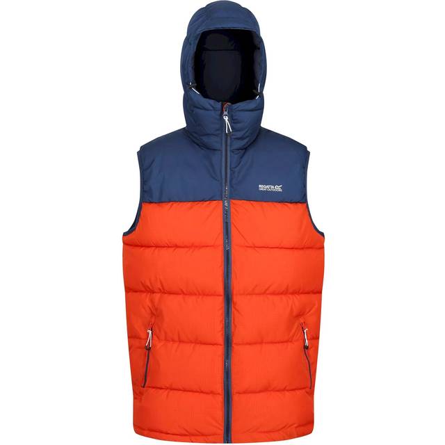 (S, Admiral Blue/Rusty Orange) Regatta Mens Nevado Heavyweight Sleeveless Body Warmer