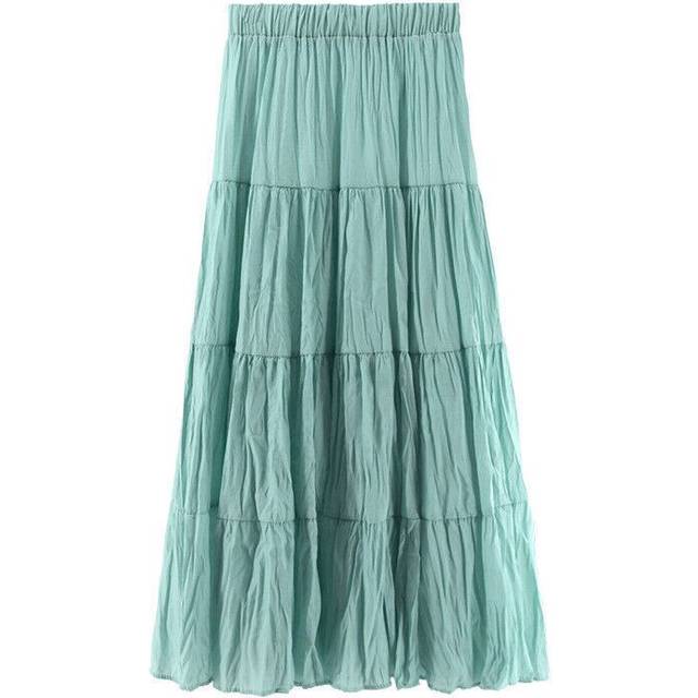 (  Green) Party Skirt Summer Bohemian Maxi New Hippie Long 8 10 12 14 16 18 20 22