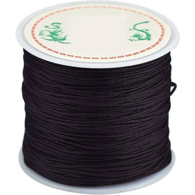 0.8mm Nylon Cord  Thread Chinese Knot Macrame Rattail Bracelet Braided