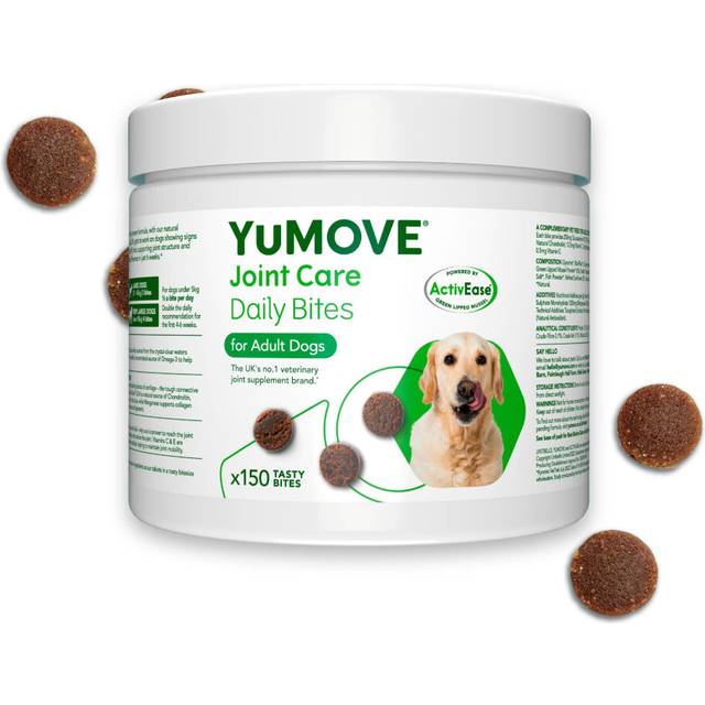 YuMOVE Joint Supplement for Dogs, Daily Bites for Joint Care, Essential Dog Hip and Joint Aid for Stiff Dogs Aged 6 to 8 Years, 150 Chews