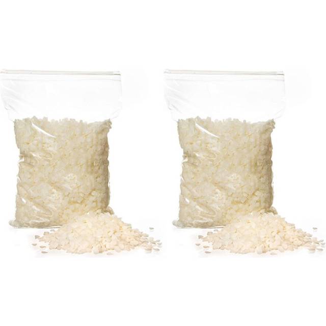 2X White Beeswax Pellets for Candle Making , Easy Melt Beeswax Pastilles for DIY Candles, (1 LB)