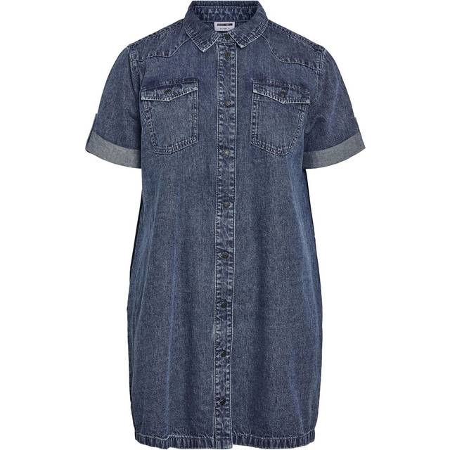 Curve Denim Mini Dress