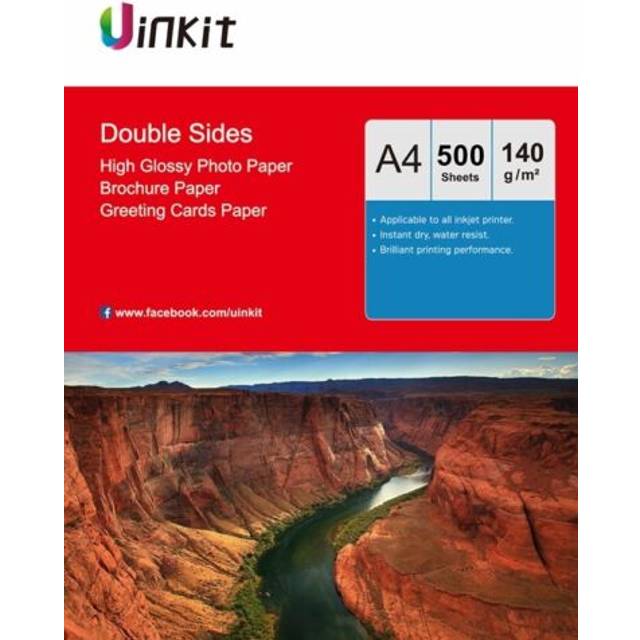 500 sheets a4 size 140gsm double sides high glossy inkjet photo paper printing