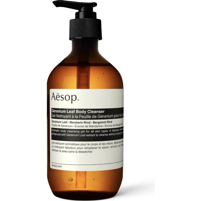Aesop Geranium Leaf Body Cleanser | 500mL/16.9 fl oz | Paraben  Cruelty-free & Vegan