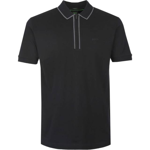 BOSS Philix Tape Polo Shirt in Black | BOSS | Norton Barrie | - 2XL