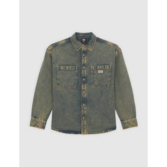 Dickies - Houston L/S Shirt - Shirt size XS, olive