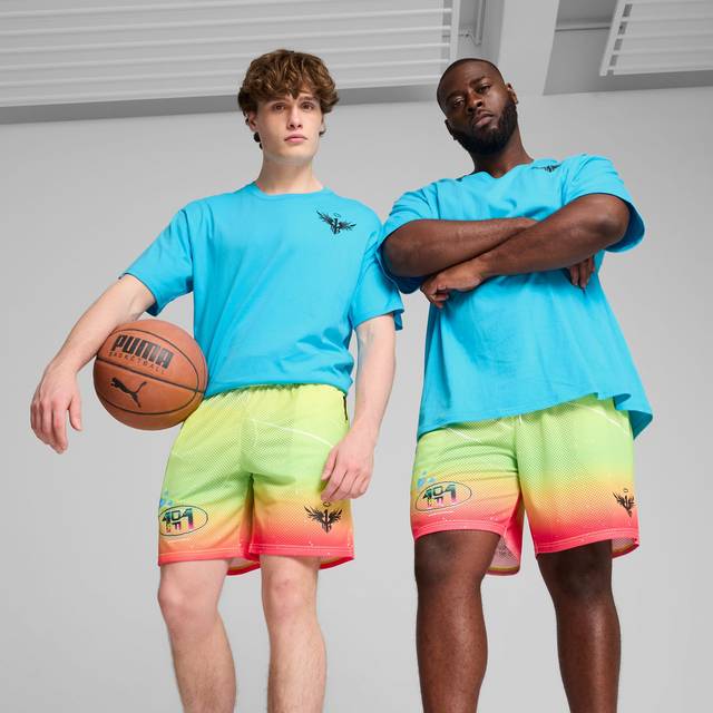 PUMA Melo 1Love Basketball Shorts Men, Yellow Alert, size 2XL (2XL)