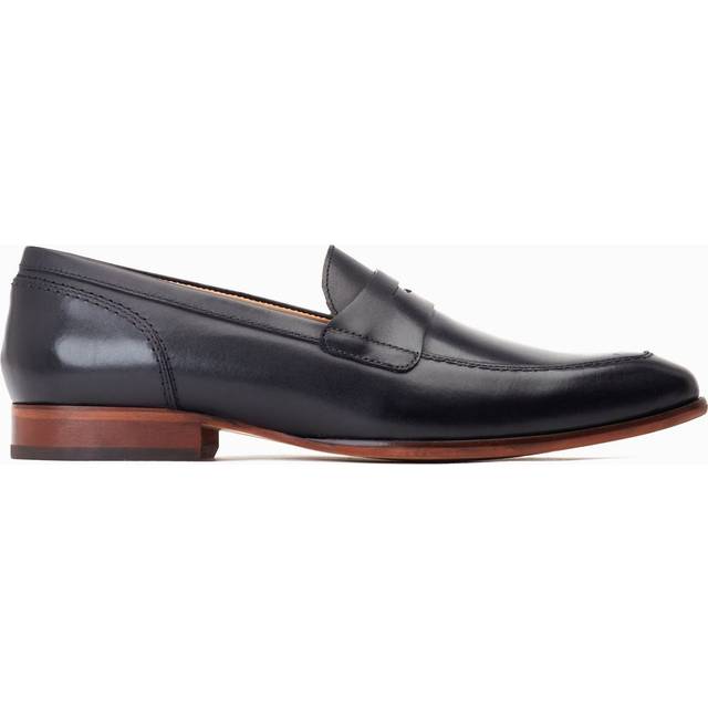 Men's Base London Men's Bruno Penny Loafer in Black - Size: 12