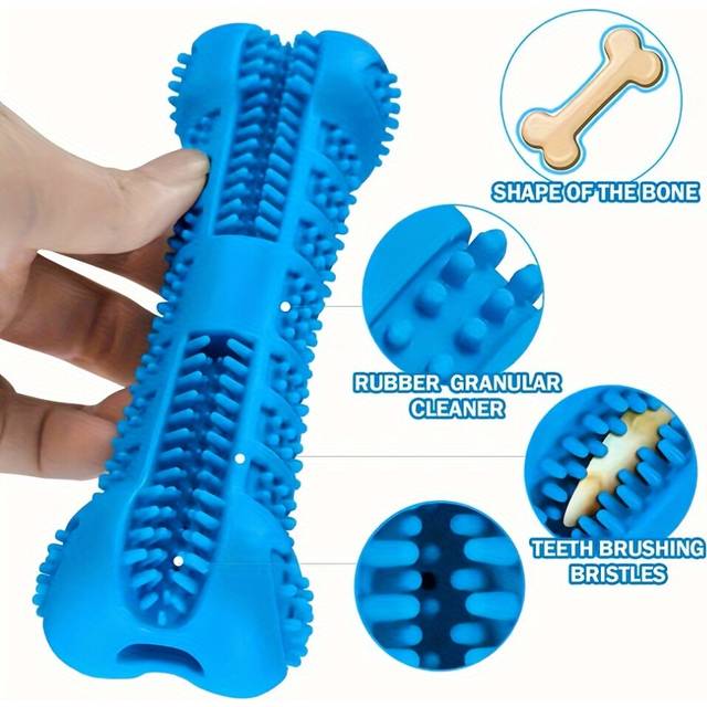 Silicone dog toothbrush toy, suitable for small and medium dogs, durable and non-toxic