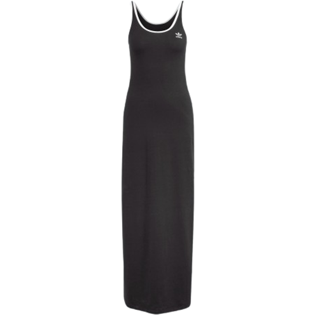 adidas Adicolor 3 Stripes Tank Dress Maxi Black/ White XS