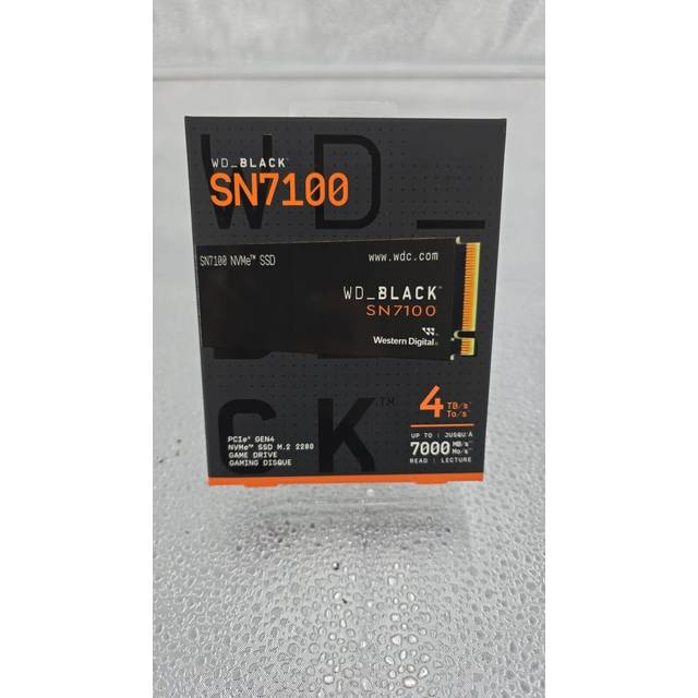 WD_BLACK SN7100 WDS400T4X0E-00CJA0 - SSD - 4 TB - inbyggd - M.2 2280 - PCIe 4.0 x4 (NVMe)