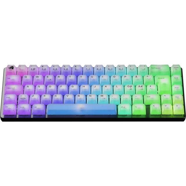 Glorious Polychroma V2 RGB tangentbordsknappar, 131 (Nordic)