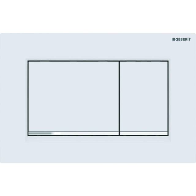 Spolknapp Geberit Sigma 20 Square Mattvit/Krom