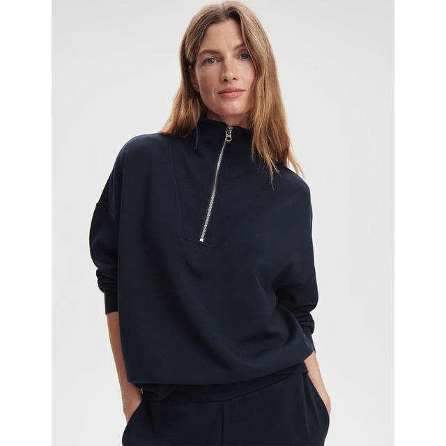 Hawley Half-Zip Sweatshirt - NAVY - Large