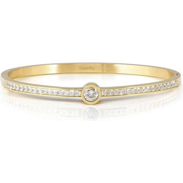 Nomination Pretty Bangles Madium Gold Tone Round Cubic Zirconia Bangle 029520/020