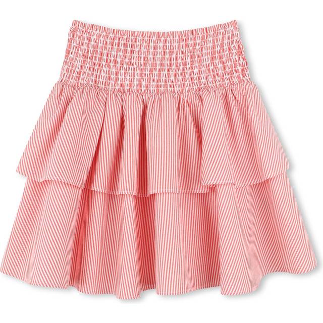 Kenzo, Skirts, female, Red, 3 Y, Red Striped Casual Skirt with Flounces