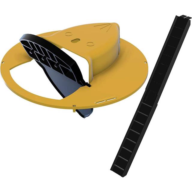 Reusable Plastic Smart Mouse Trap Flip N Slide Bucket Lid Mouse Rat Mouse trap Humane Or Lethal yellow