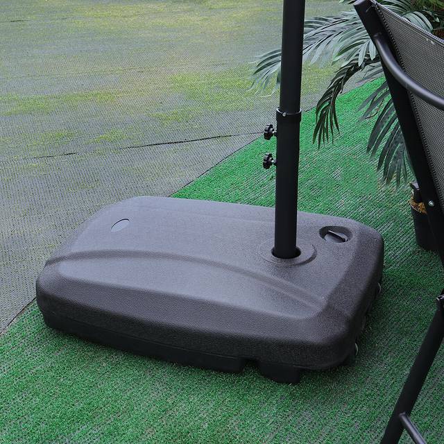 Plastic Free Standing Umbrella Base - Black (Large)