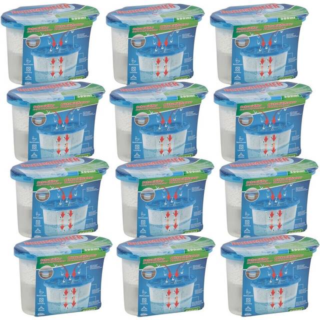 (Pack of 12) 500ml Interior Condensation Dehumidifier Damp Mould Moisture Remover