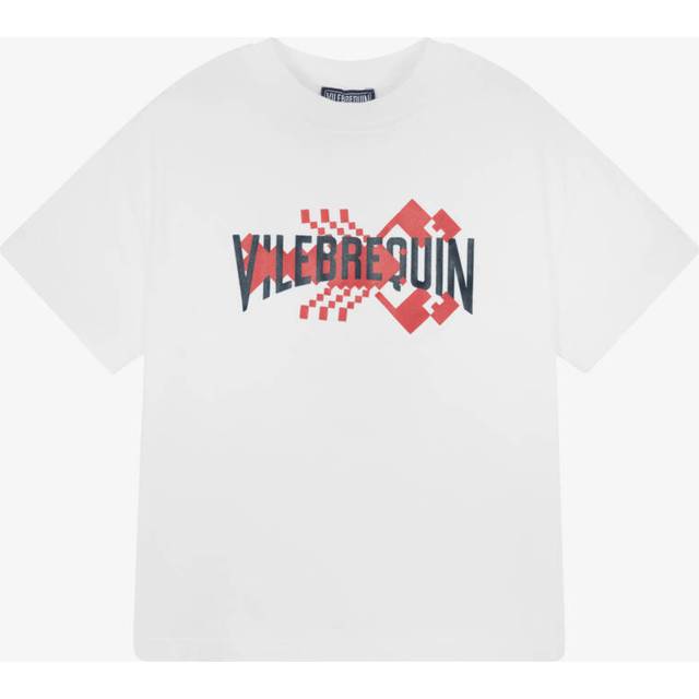 Vilebrequin Boys White Cotton Lobster Logo T-Shirt - 2 year