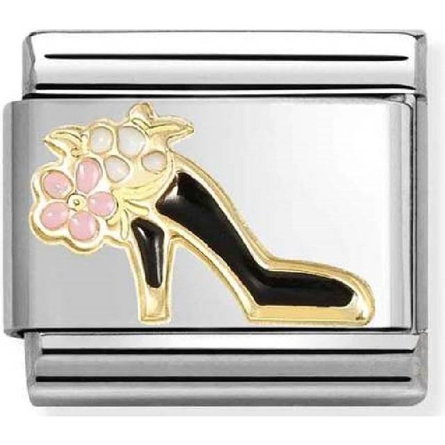 Nomination Charm - COMPOSABLE CLASSIC HIGH HEEL SHOE BLACK - 030272/95 - gold