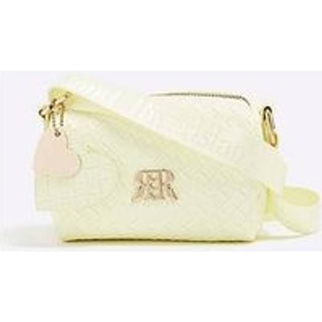 River Island Girls Yellow Weave Cross Body Bag - One Size