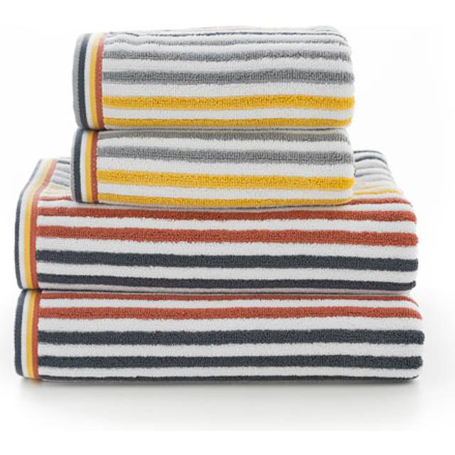 Deyongs Hanover Stripe Towel Collection - Mustard - Bath Towel