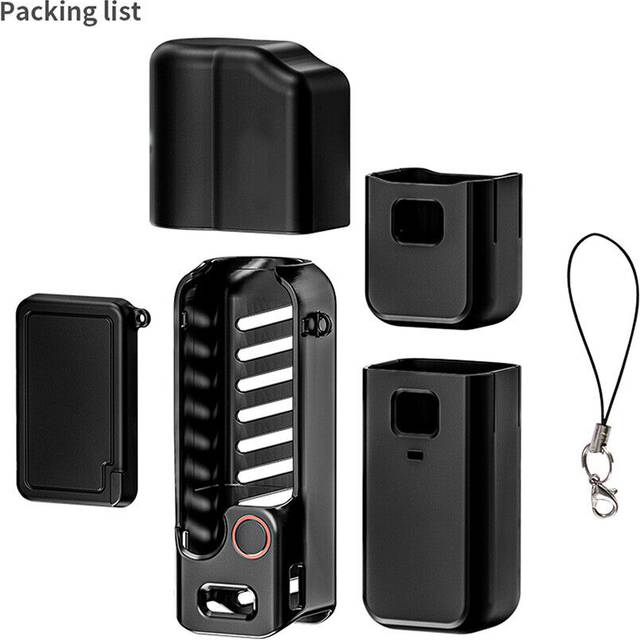 For Dji Pocket 3 Silicone Case Lens Cap Screen Cover Threaded Grip 5pcs/set
