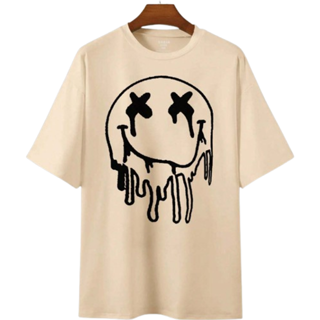 SHEIN Plus Size Casual Face Printed Short Sleeve T-Shirt, Suitable For Daily Wear In Spring And Summer Graphic Tees Women Tops