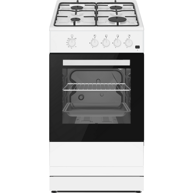 50cm Freestanding Gas Cooker With 4 Burner Hob - GSC50W