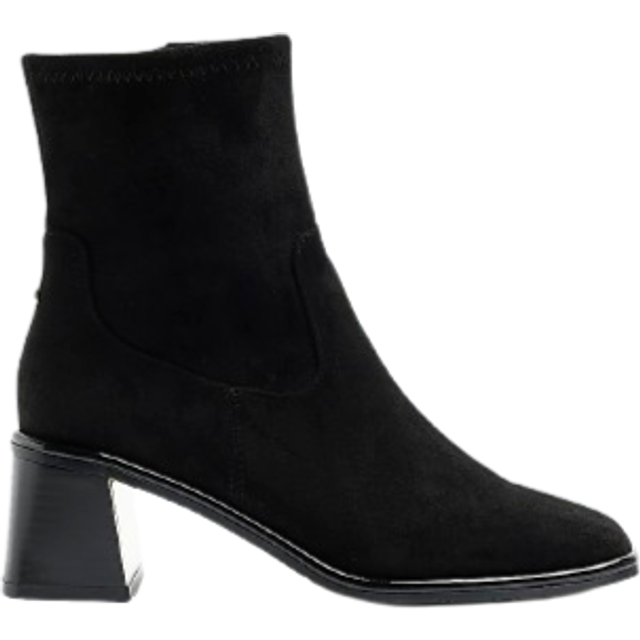 River Island Womens Black Block Heel Ankle Boots - 2