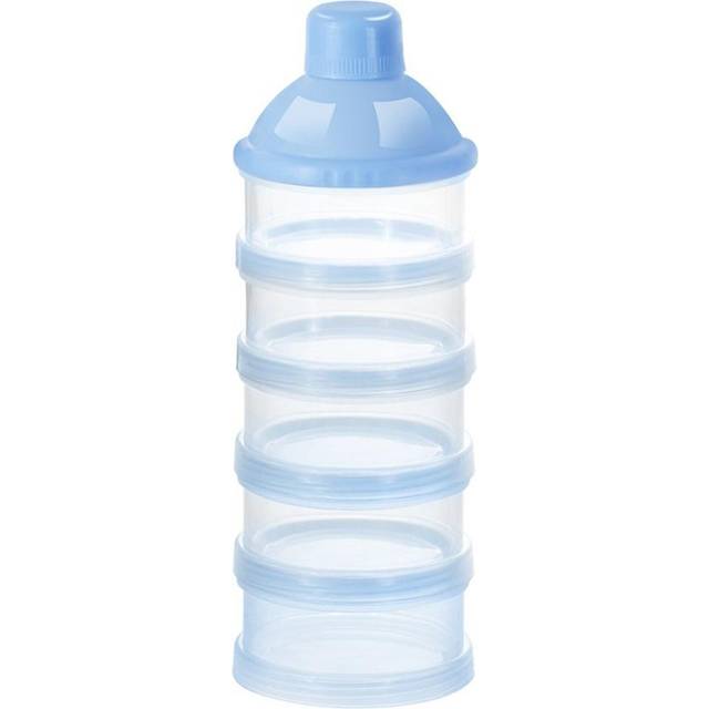 Baby Milk Formula Dispenser 5 Layers Non Spill Stackable Snack Storage Container L blue