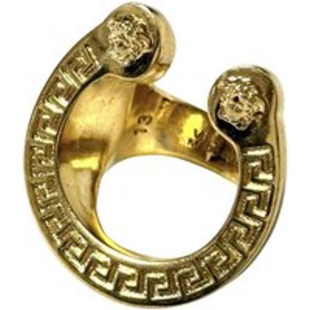 Preloved Medusa Ring Greek Key Design Size 13 Unisex - Gold - Metallics - One Size