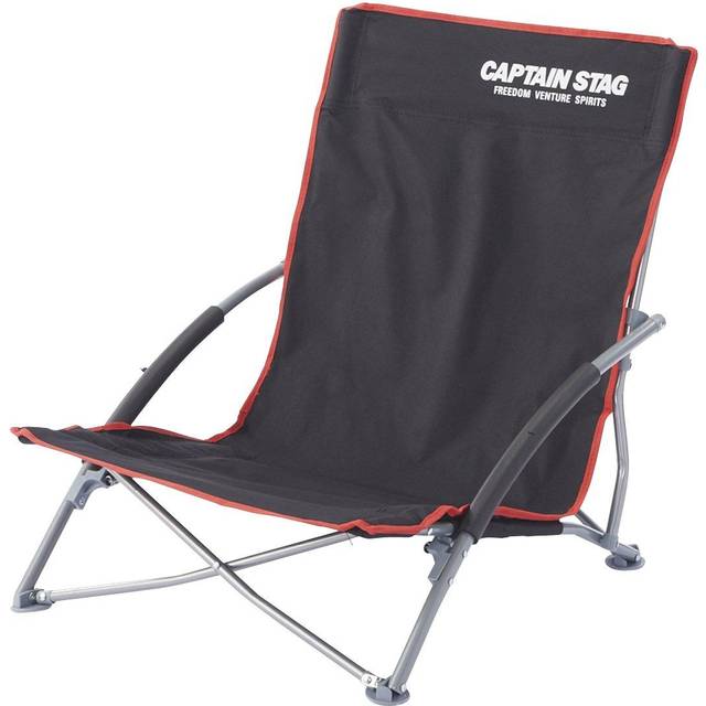 Captain Stag Camping Equipment Chair Jules Low Style Easy Black UC-1700